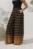 Leila Black Boho Wide Leg Pants