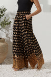 Leila Black Boho Wide Leg Pants