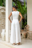 Keira White Wide Leg Pants