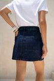 Eris Dark Blue Denim Mini Skirt