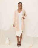 Zoelle Beige Knit Cardigan