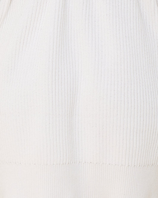 Gaun Mini Rajut Putih Alix