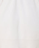 Gaun Mini Rajut Putih Alix