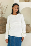 Jeanne Off-White Knit Sweater