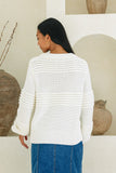 Jeanne Off-White Knit Sweater
