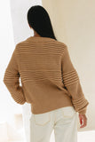 Jeanne Mocha Knit Sweater