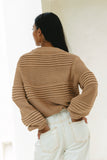 Jeanne Mocha Knit Sweater