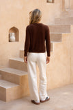 Jase Choc Brown Knit Sweater