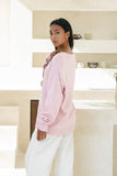 Ayden Pink V-Neck Sweater