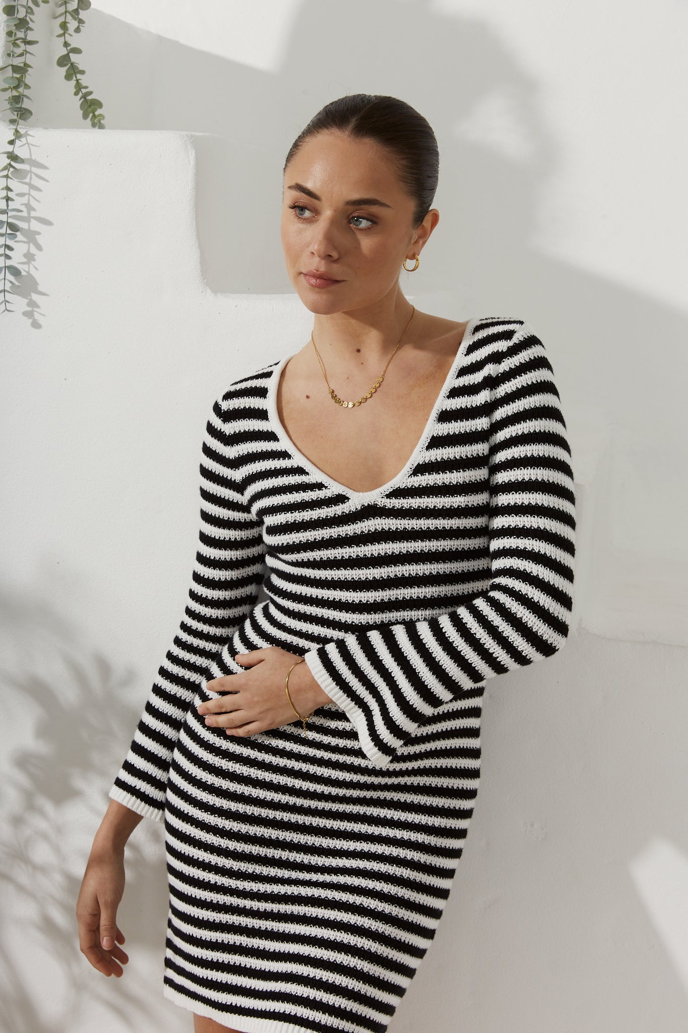 nadia knit dress Scallop Rib Dress nadiawire