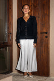 Mara Black Fluffy Knit Cardigan