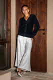 Mara Black Fluffy Knit Cardigan
