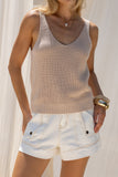 Nico Beige Knit Top
