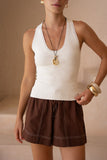 Gina Off-White Knit Top