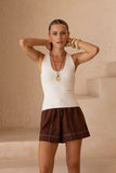 Gina Off-White Knit Top