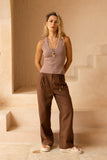 Gina Grey Taupe Knit Top