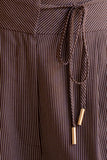 Apryl Brown Stripe Pants