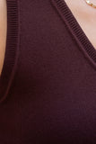 Gina Brown Knit Top
