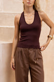 Gina Brown Knit Top