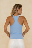 Gina Blue Knit Top