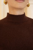 Anne Brown Knit Top