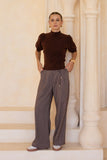 Anne Brown Knit Top