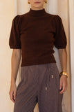 Anne Brown Knit Top