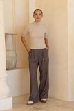 Anne Beige Knit Top