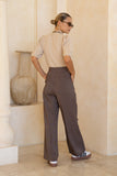 Anne Beige Knit Top