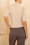 Anne Beige Knit Top