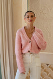 Lottie Pink Knit Cardigan
