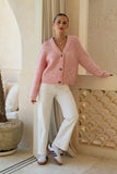 Lottie Pink Knit Cardigan