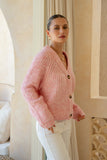 Lottie Pink Knit Cardigan