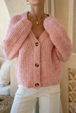 Lottie Pink Knit Cardigan