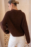 Lottie Brown Knit Cardigan