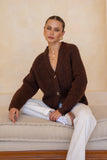 Lottie Brown Knit Cardigan