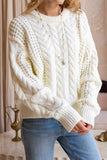 Alia Cream Cable Knit Sweater