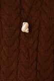 Alia Brown Cable Knit Sweater