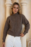 Joey Brown Knit Cardigan