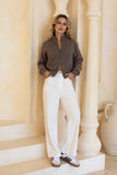 Joey Brown Knit Cardigan