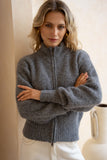 Joey Charcoal Knit Cardigan