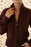 Joey Chocolate Knit Cardigan