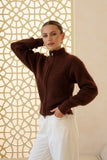 Joey Chocolate Knit Cardigan