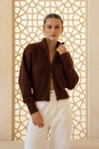 Joey Chocolate Knit Cardigan