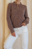 Alma Brown Knit Cardigan