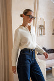 Alma White Knit Cardigan