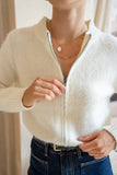 Alma White Knit Cardigan