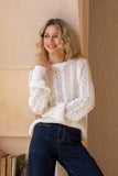 Kinsley White Pointelle Knit