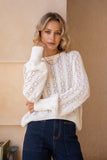 Kinsley White Pointelle Knit