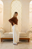 Kinsley Brown Pointelle Knit